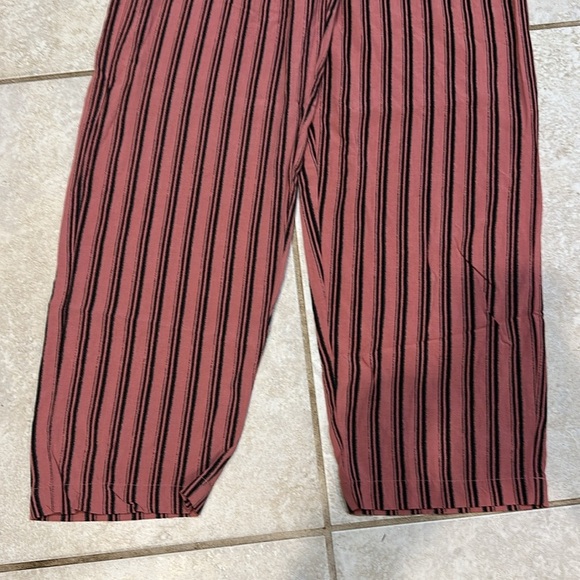 Urban Outfitters Cottage Striped Pull On Pants S Pockets - Picture 6 of 7